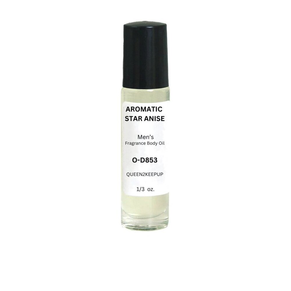 Aromatic Star Anise (Men) Body Oil 10 ml Fragrance Natural Scent Glass Bottle